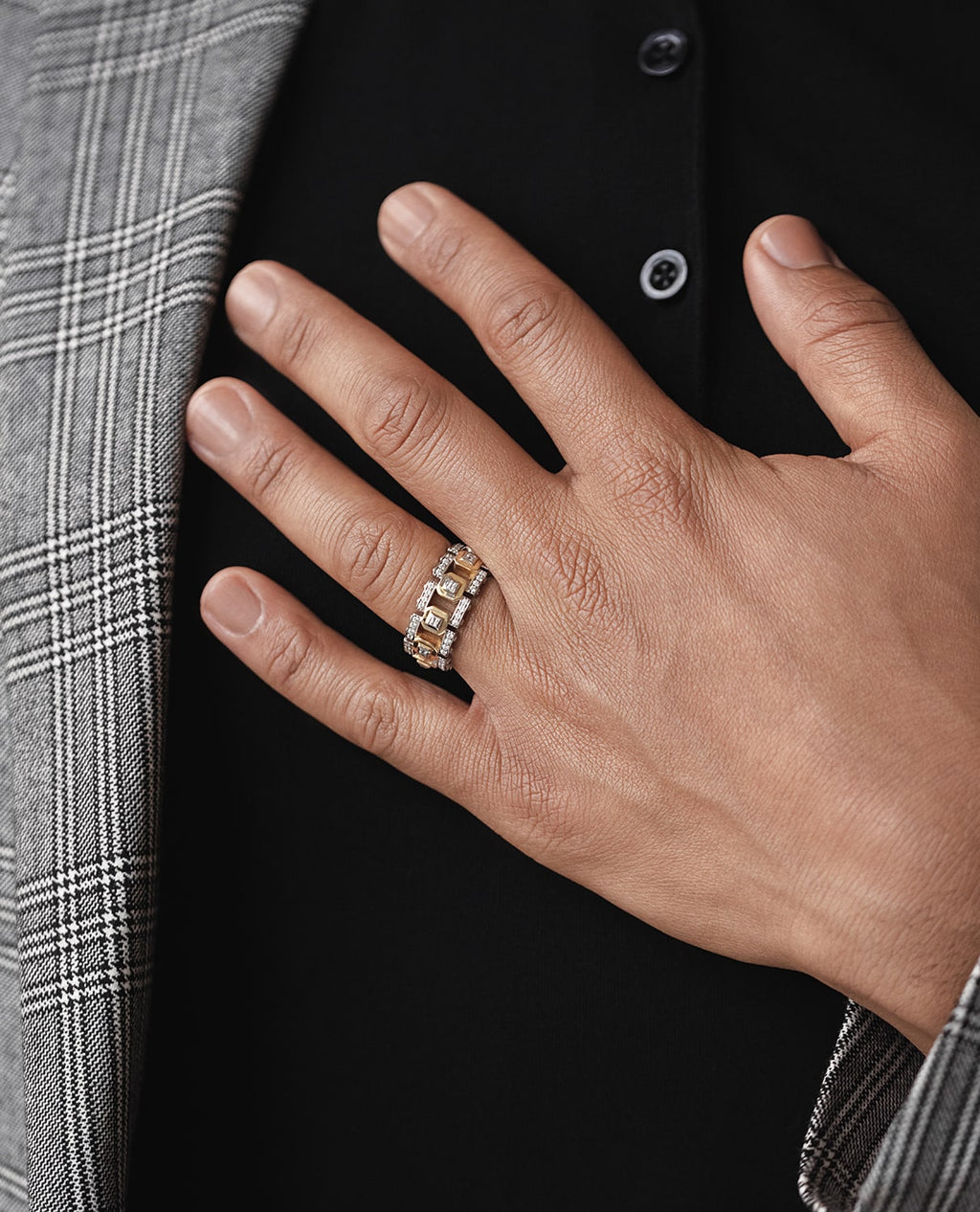 LA PAZ Two-Tone Gold Ring with 1.20ct Diamonds