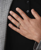 LA PAZ Two-Tone Gold Ring with 1.20ct Diamonds