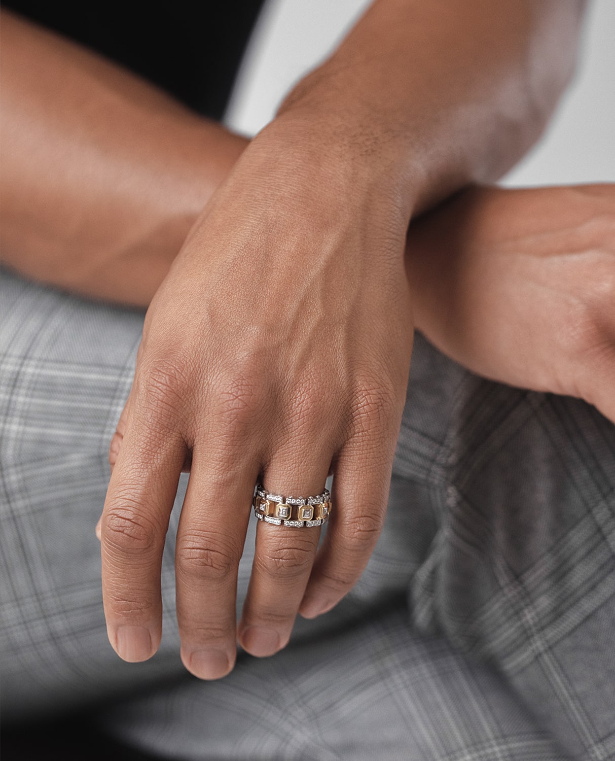 LA PAZ Two-Tone Gold Ring with 1.20ct Diamonds