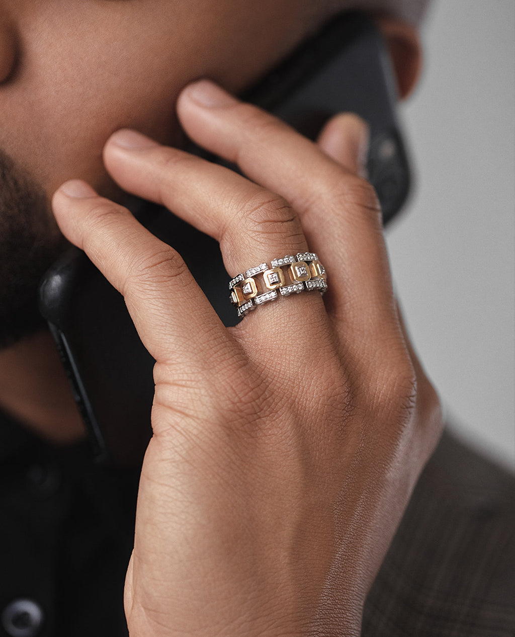 LA PAZ Two-Tone Gold Ring with 1.20ct Diamonds