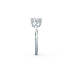 2.0 CT Asscher Cut Moissanite Three Stones Engagement Ring