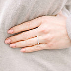 0.60CTW Round Brilliant Cut 3/4 Eternity Moissanite Wedding Band