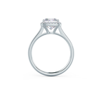 2.0 CT Cushion Cut Moissanite Halo Engagement Ring
