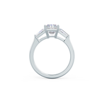 2.50CT Radiant Moissanite Three Stones Engagement Ring