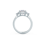 2.75 CT Emerald Moissanite Three Stones Engagement Ring