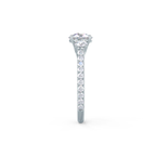 2.0 CT Round Moissanite Three Stone Setting Engagement Ring