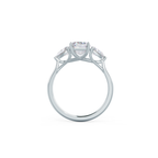2.0 CT Radiant Cut Moissanite Three Stone Engagement Ring