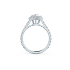 2.0 CT Pear Cut Moissanite Halo Setting Engagement Ring