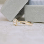 2.0 CT Round Cut Moissanite Three Stones Engagement Ring