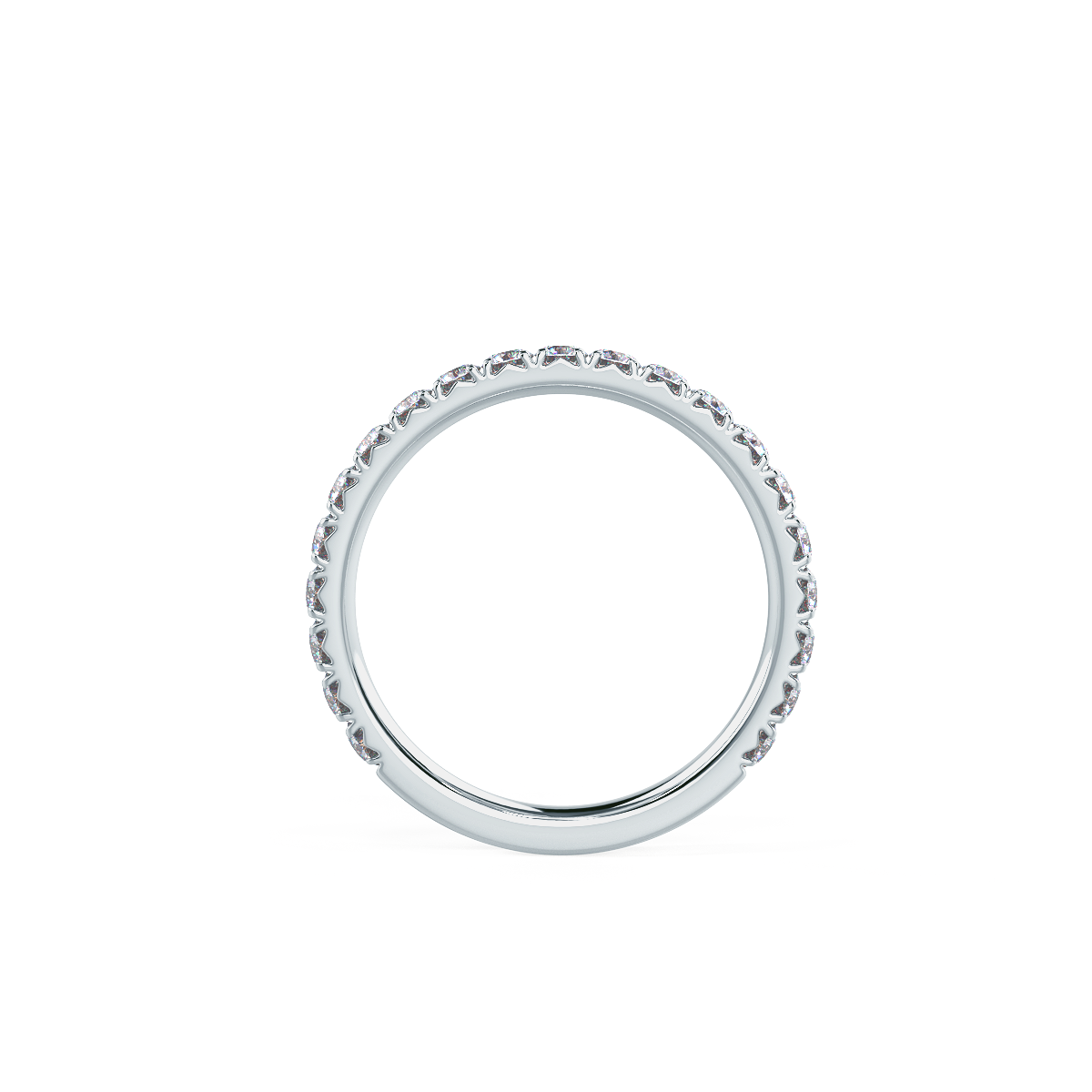 0.60CTW Round Brilliant Cut 3/4 Eternity Moissanite Wedding Band