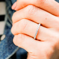 0.60CTW Round Brilliant Cut 3/4 Eternity Moissanite Wedding Band