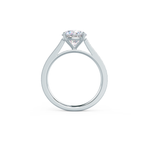 2.50 CT Round Moissanite Pave Setting Engagement Ring