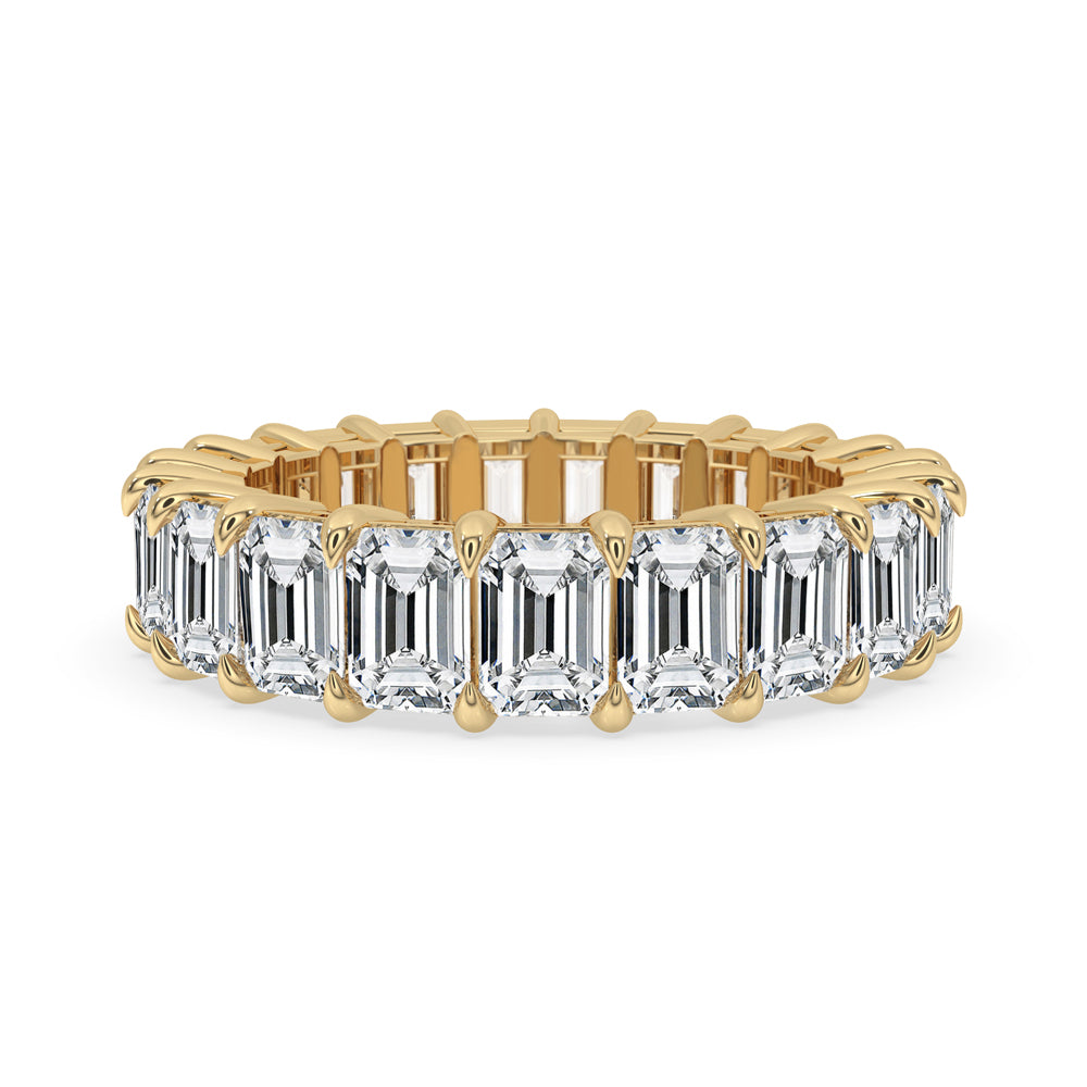 Diamond Eternity Band with Emerald Cut Brilliance
