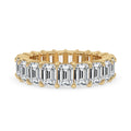 Diamond Eternity Band with Emerald Cut Brilliance