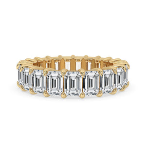 Diamond Eternity Band with Emerald Cut Brilliance