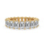 Diamond Eternity Band with Emerald Cut Brilliance