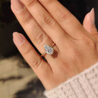 Solitaire Style Pear Diamond Engagement Ring