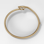 Lasso Bangle with Pear Cut Diamond