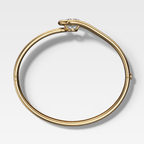Lasso Bangle with Round Cut Diamond