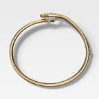 Lasso Bangle with Tilted Pear Cut Diamond