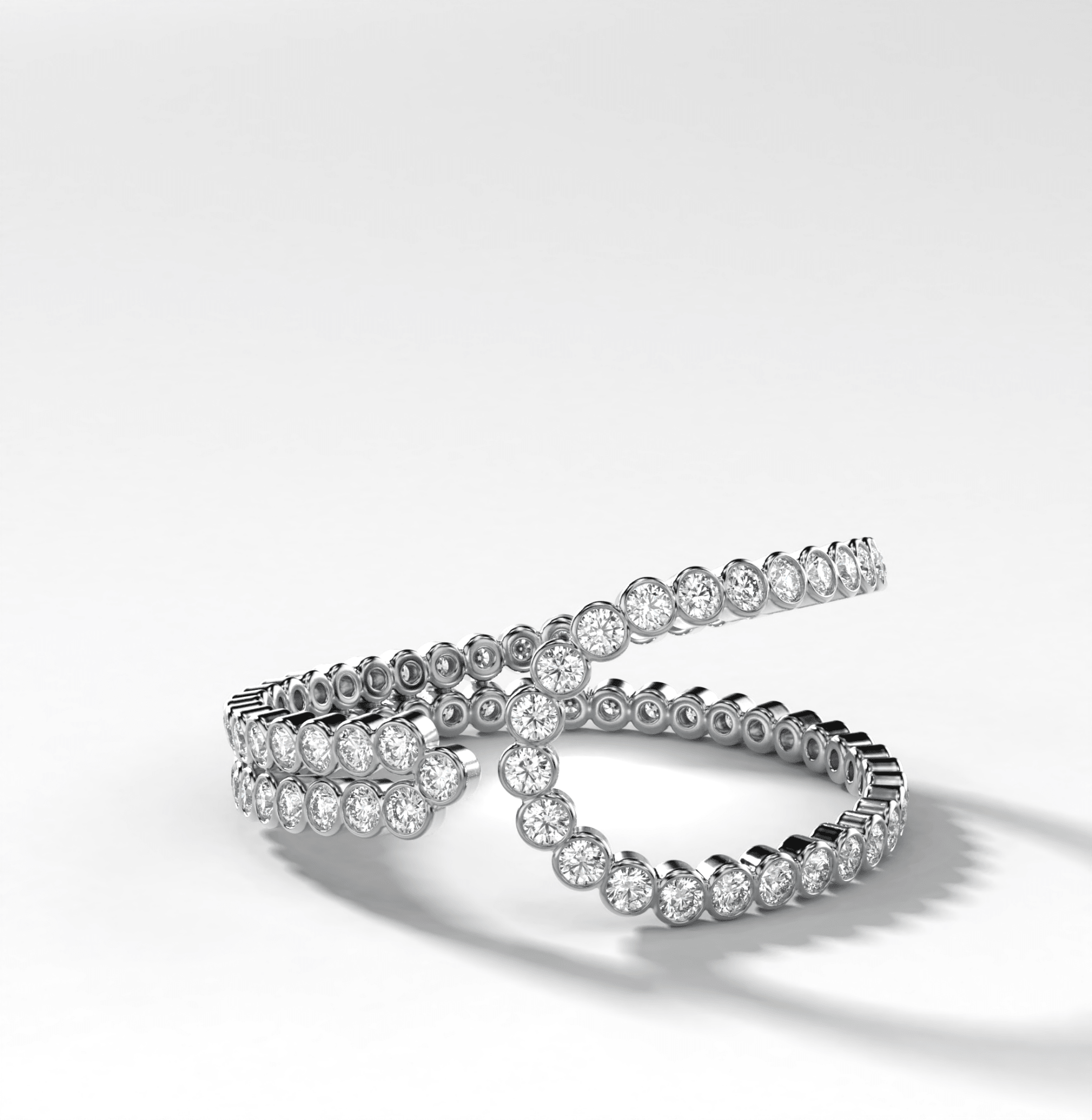 Lasso Bezel Set Eternity Band Secondary image