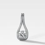 Lasso Cushion Diamond Pendant