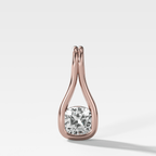 Lasso Cushion Diamond Pendant