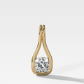 Lasso Cushion Diamond Pendant