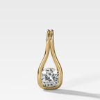 Lasso Cushion Diamond Pendant
