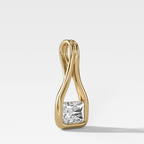 Lasso East West Elongated Radiant Diamond Pendant
