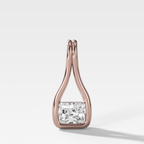 Lasso East West Elongated Radiant Diamond Pendant
