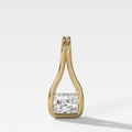 Lasso East West Elongated Radiant Diamond Pendant