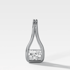 Lasso East West Elongated Radiant Diamond Pendant