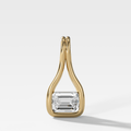 Lasso East West Emerald Diamond Pendant