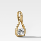 Lasso East West Emerald Diamond Pendant