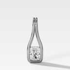 Lasso Elongated Radiant Diamond Pendant