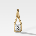 Lasso Elongated Radiant Diamond Pendant
