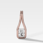 Lasso Elongated Radiant Diamond Pendant