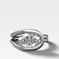Lasso Engagement Ring with 2.25ct Oval Cut Lab Grown Diamond