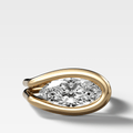 Lasso Engagement Ring with Marquise Cut Diamond