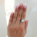 Lasso Engagement Ring with Oval Cut Diamond