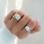 Lasso Engagement Ring with Oval Cut Diamond