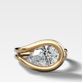 Lasso Engagement Ring with Pear Cut Diamond