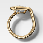 Lasso Engagement Ring with Pear Cut Diamond