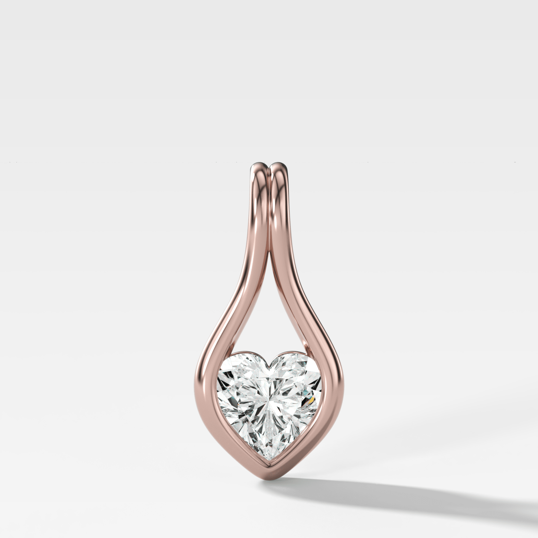 Lasso Heart Diamond Pendant