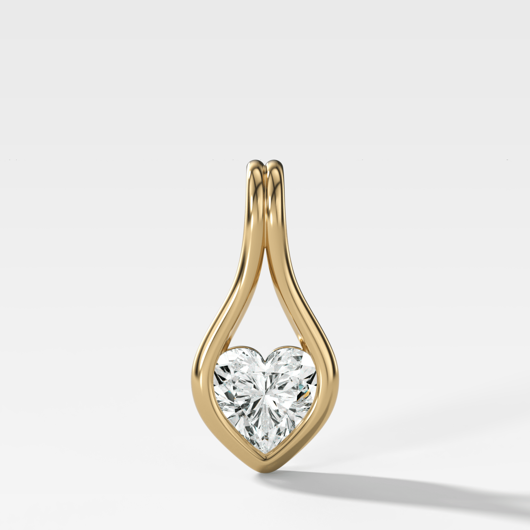 Lasso Heart Diamond Pendant
