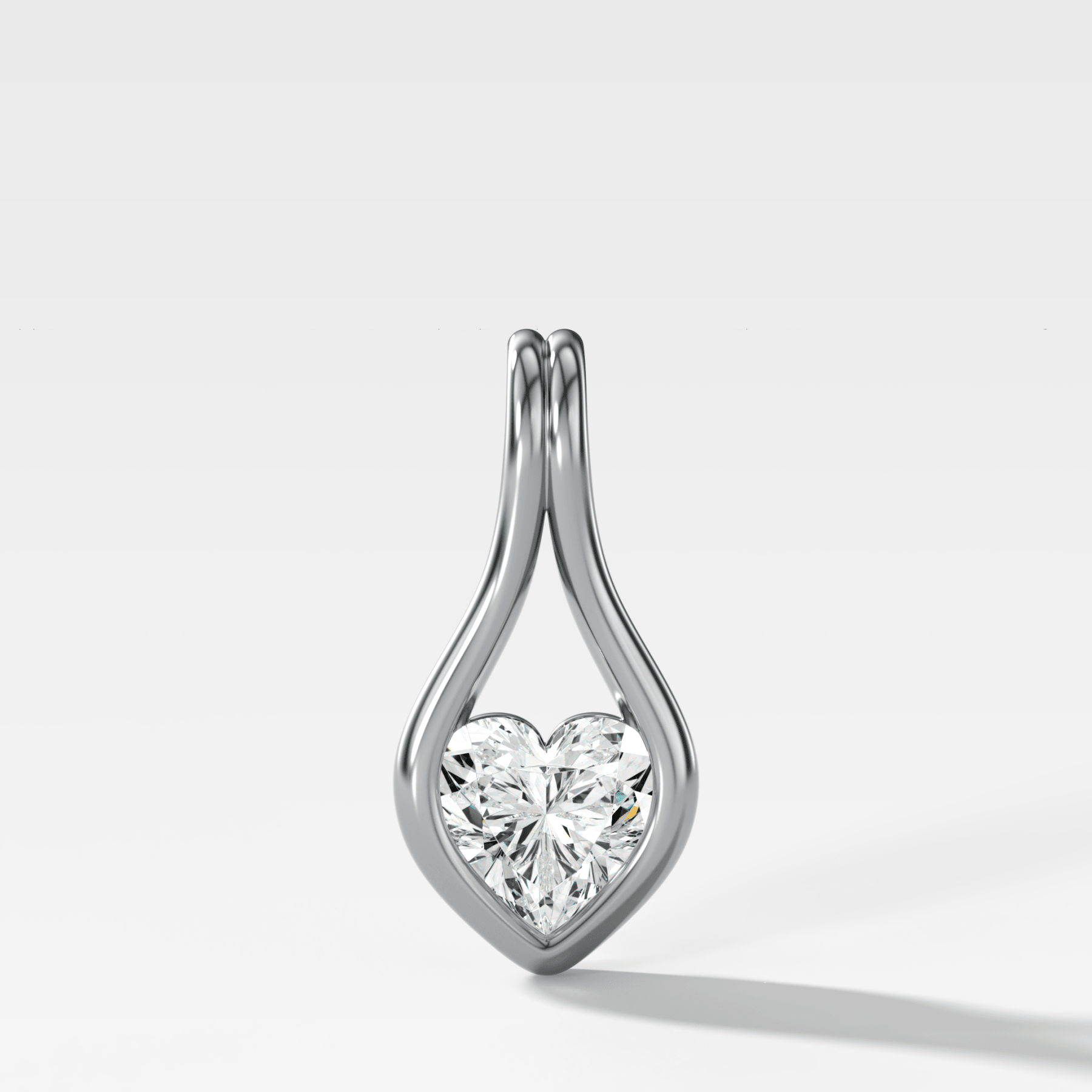 Lasso Heart Diamond Pendant