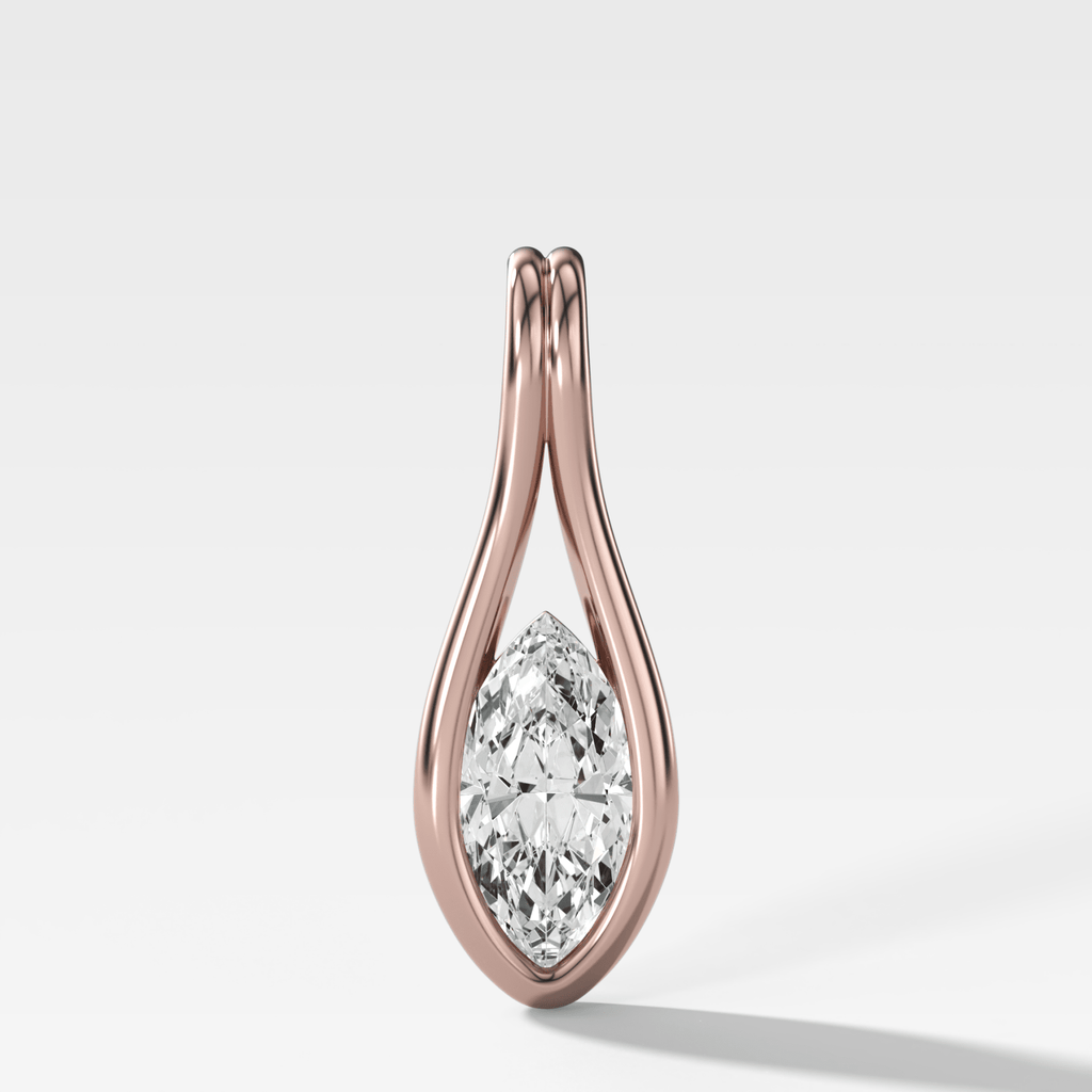 Lasso Marquise Diamond Pendant