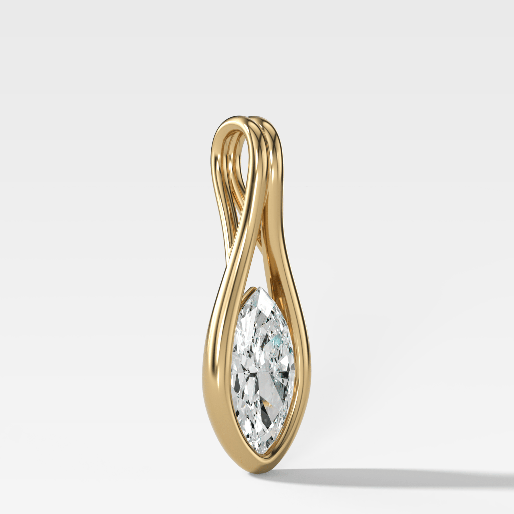 Lasso Marquise Diamond Pendant