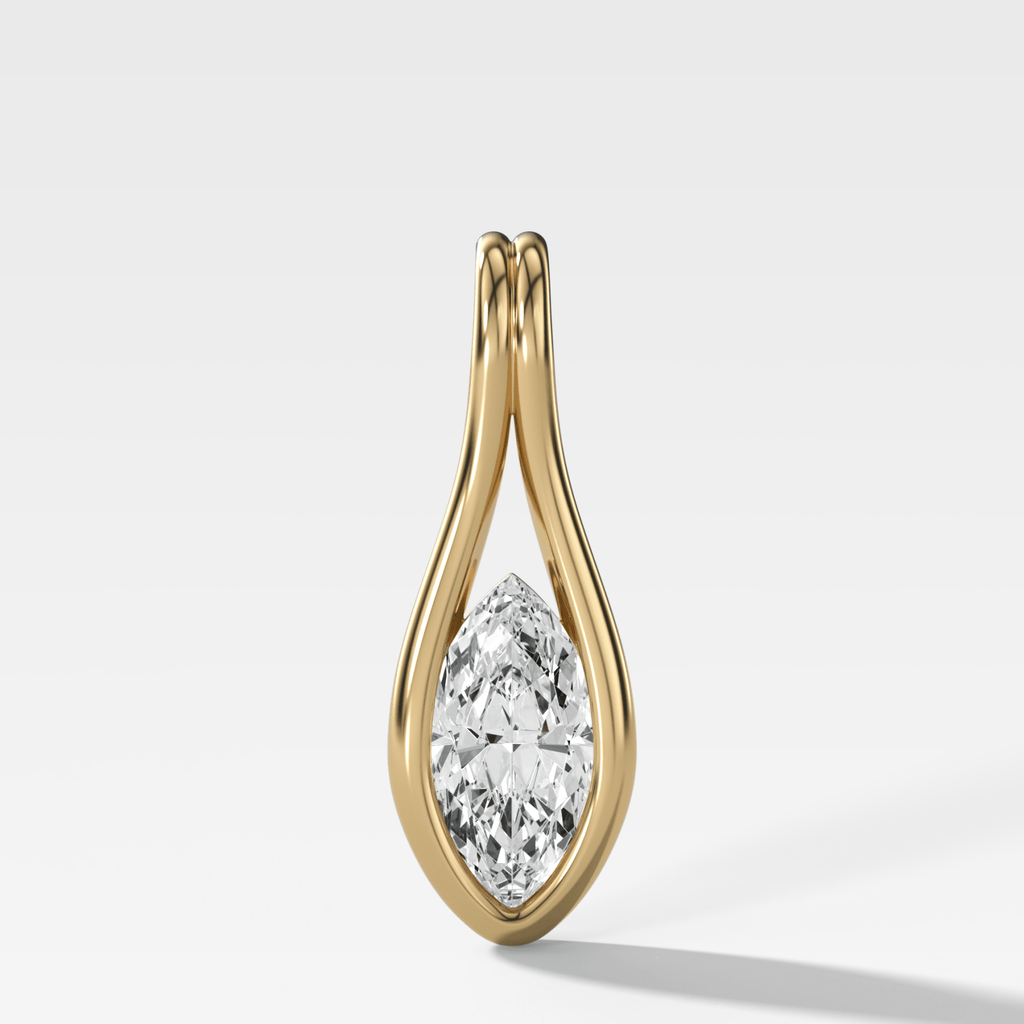 Lasso Marquise Diamond Pendant